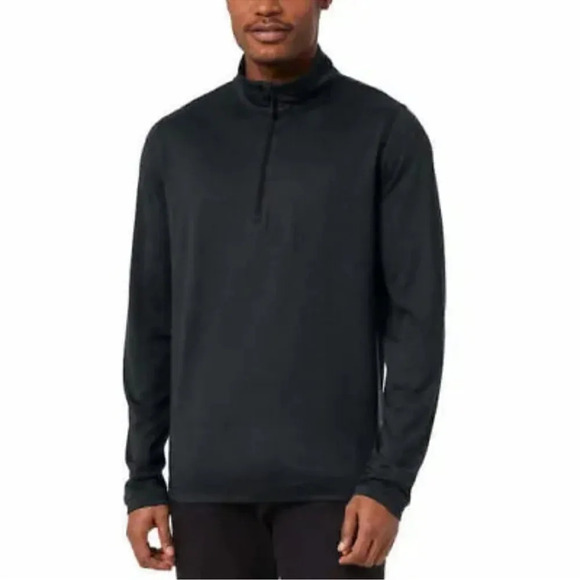 32 Degrees Heat Men’s Quarter Zip Stretch Comfort Pullover - Gray - Large - Picture 1 of 6